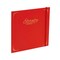 New York Central Eternity Ninety Flat Book - 8x8" Sketch Watercolor Journal - Red Soft Paperback Cover - Watercolor Sketchbook Journal w/ Elastic Band, 10 Sheets 100% Cotton, 90 lb Cold-Pressed